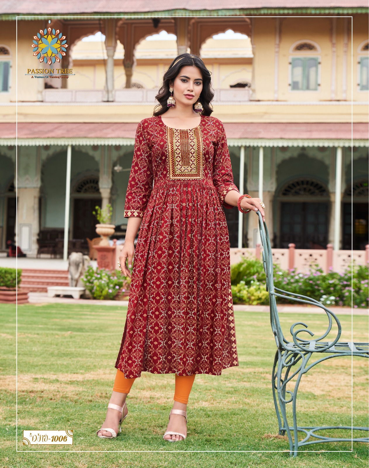 Monza Vol 1 By Passion Tree Nayra Cut Designer Kurtis
